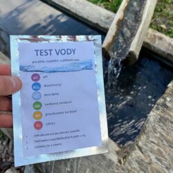 Domáci test pitnej vody v prameni na chate