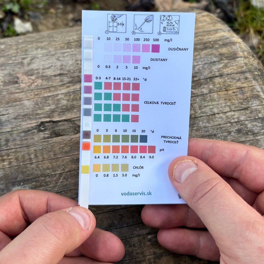 Porovnanie výsledkov testu vody z e-shopu Vodaservis